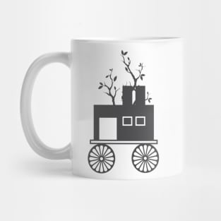 abstract vintage road market Mug